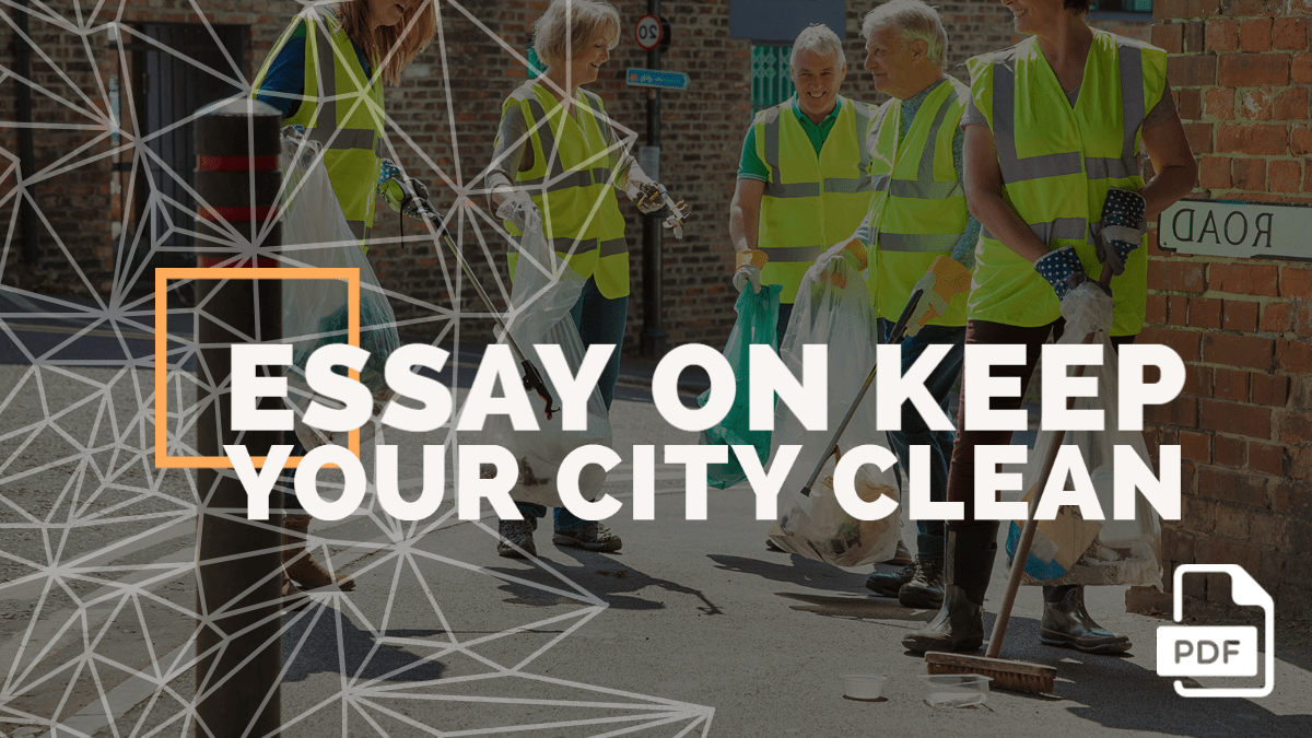 how to keep our city clean essay in english