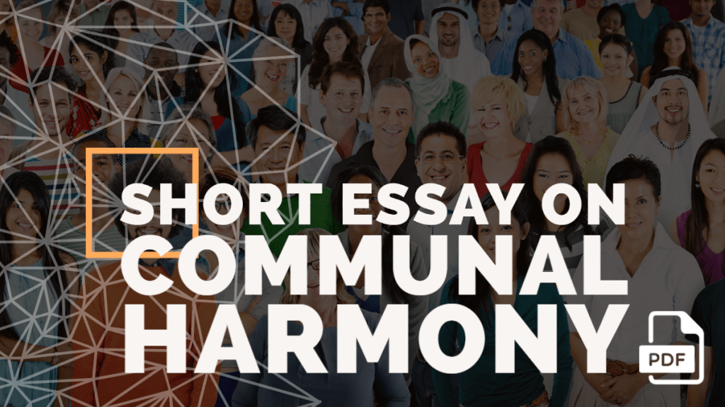 essay on communal harmony 100 words