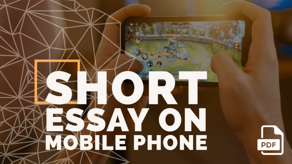 short essay on mobile phone