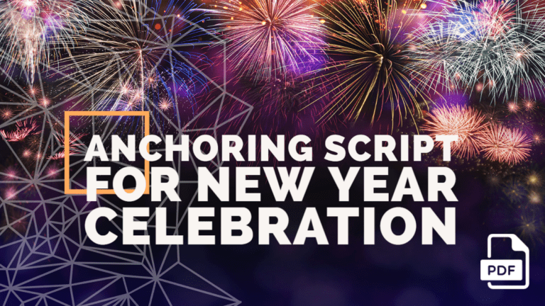 Anchoring Script for New Year Celebration [With PDF]