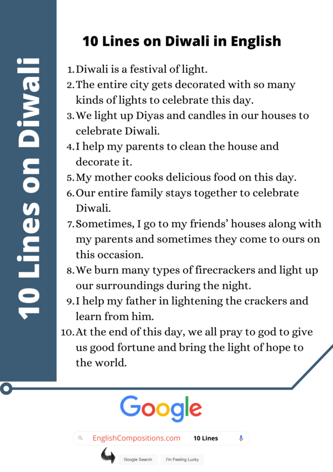 diwali essay in english 10 lines for class 2