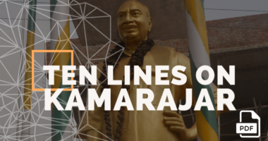 Feature image of 10 Lines on Kamarajar